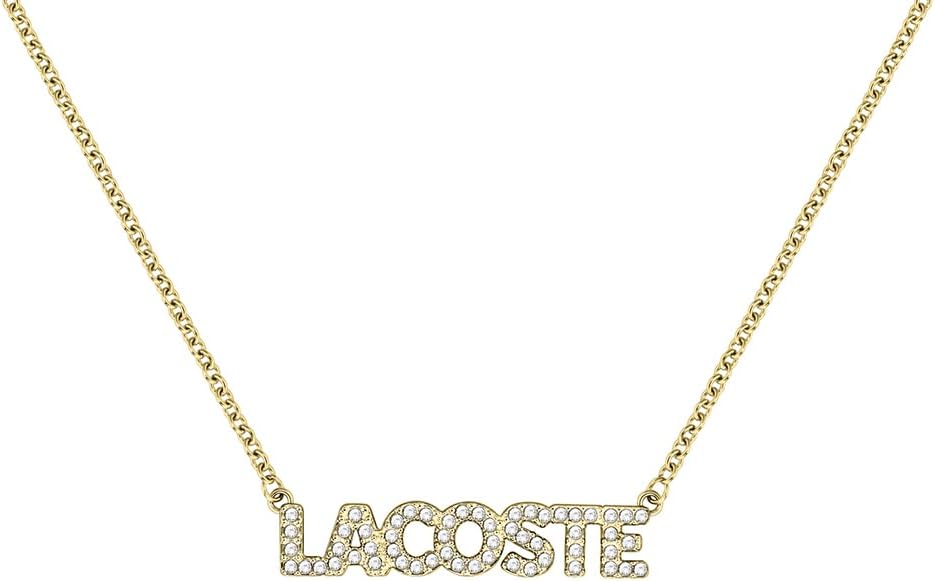 Thumbnail 1 de Lacoste Collana con Pendente da Donna Collezione SCRIPT in Oro Giallo con Cristalli – 2040061