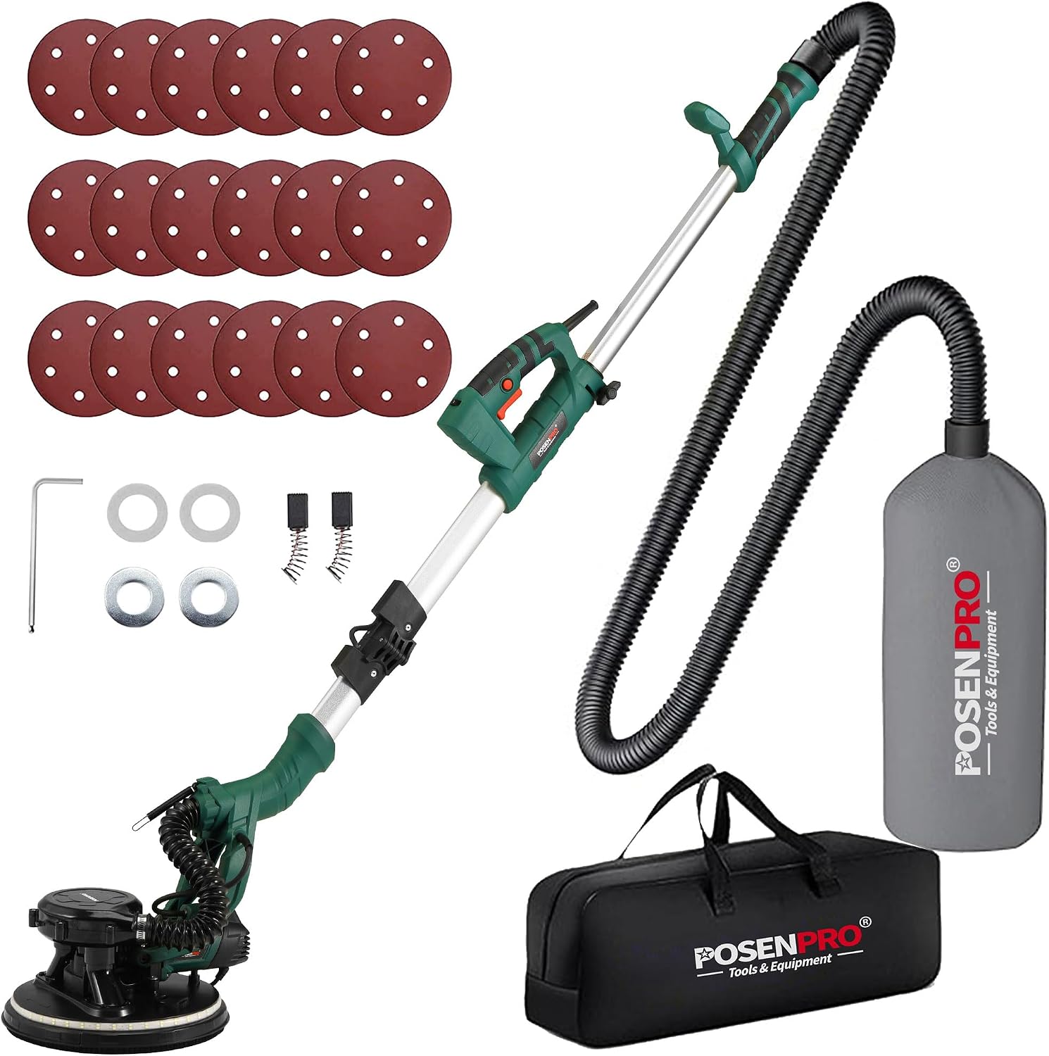 Detalle de POSENPRO PPDS810/215 wand- en plafondschuurmachine 810 W, Ø 215 mm