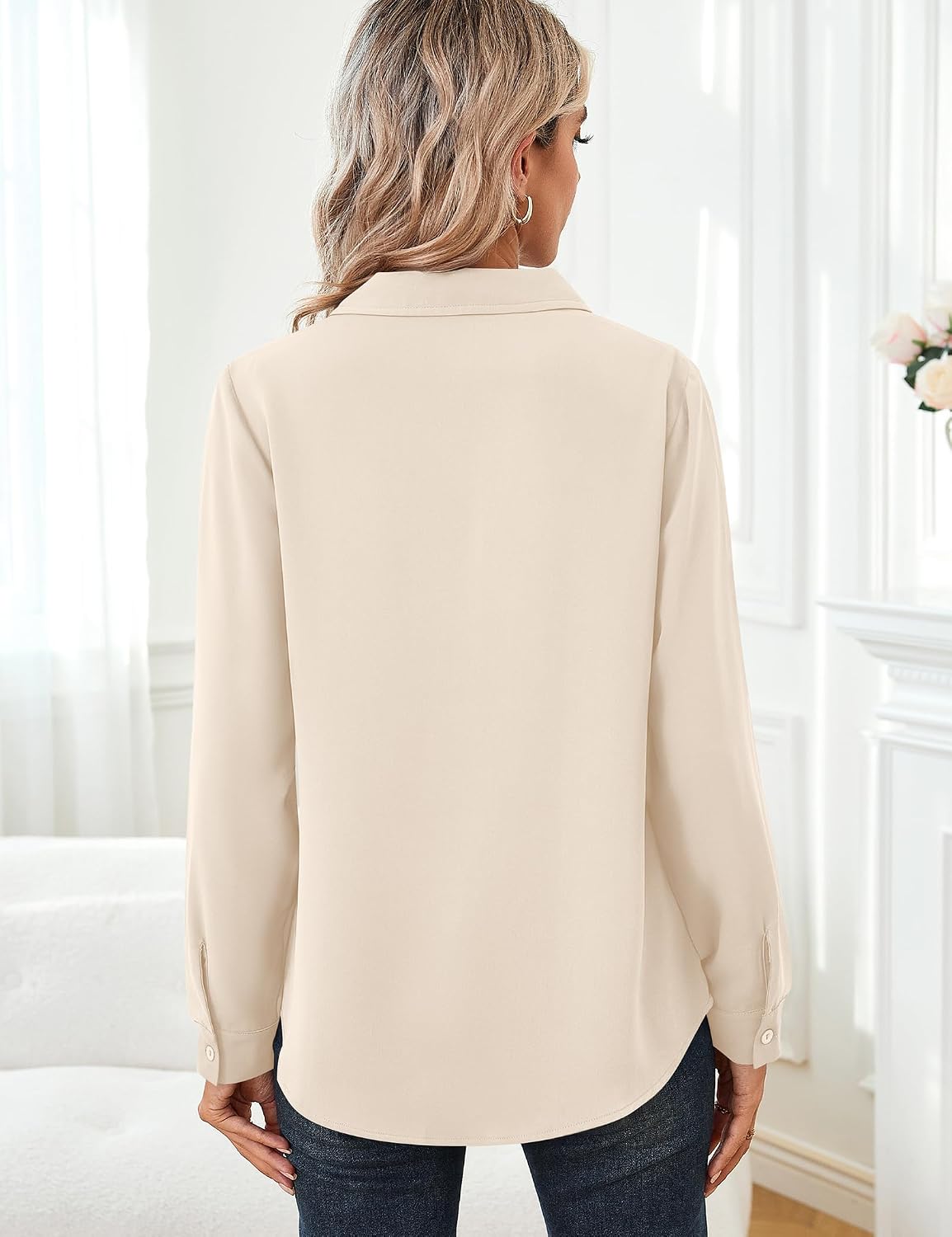 Thumbnail 4 de Langarmshirt V-Ausschnitt für Damen