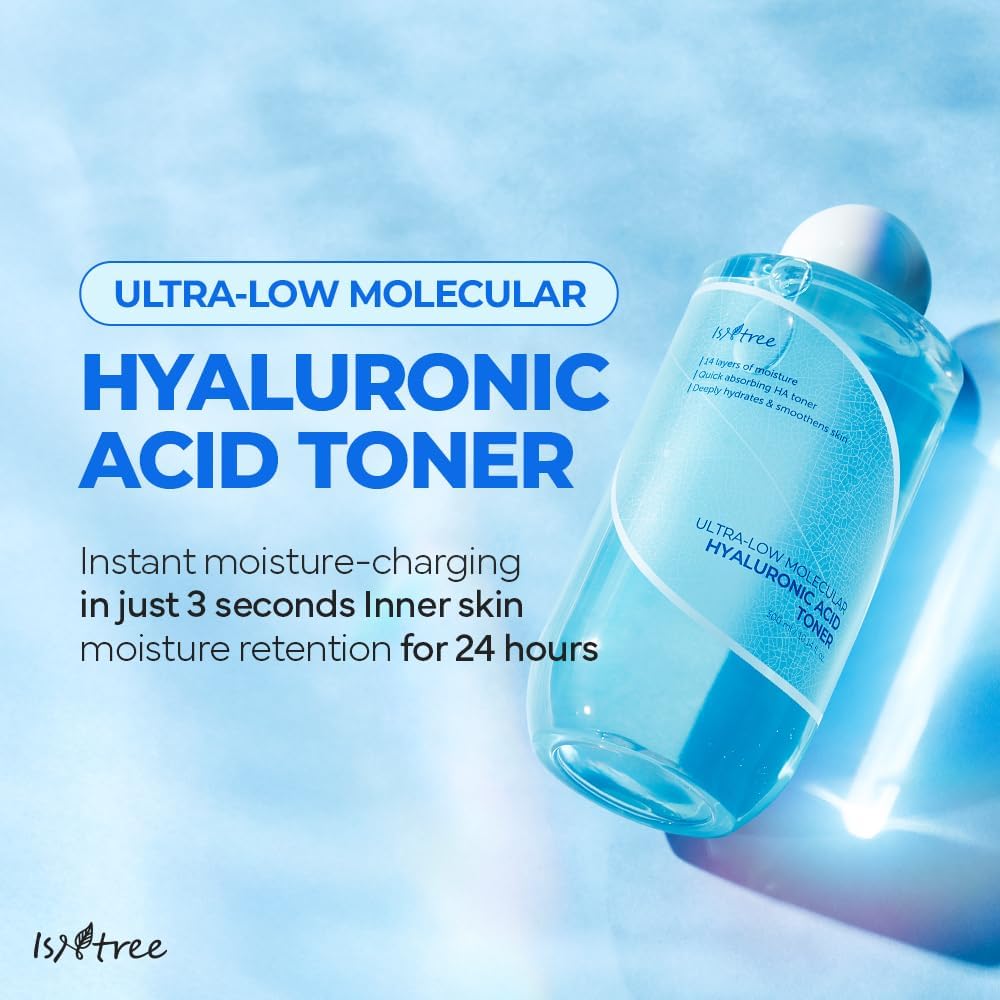 Thumbnail 1 de ISNTREE Ultra-Low Molecular Hyaluronic Acid Toner (300 ml): il toner all’acido ialuronico per rinfrescare e idratare