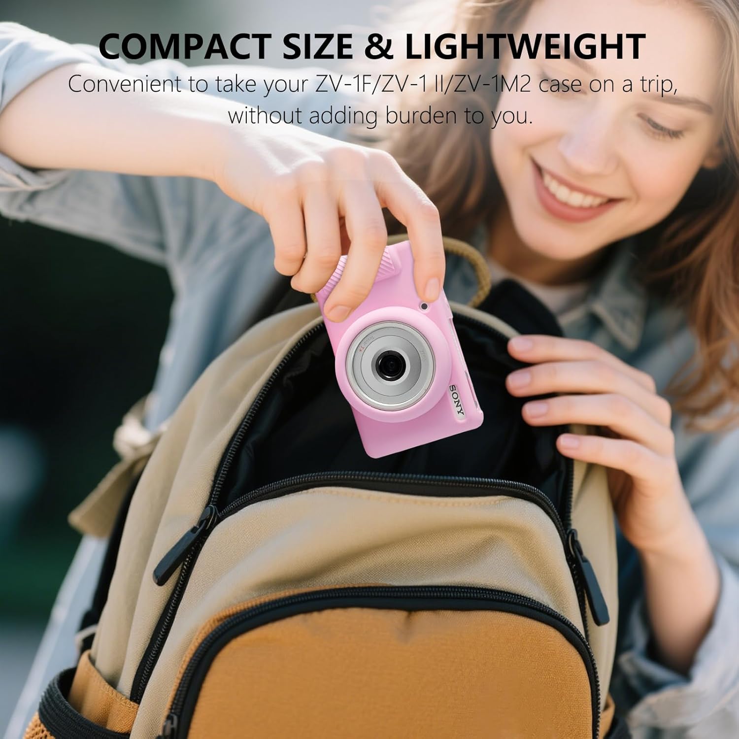 Thumbnail 6 de ZV-1F Case: Soft Silicone Protective Case for Sony ZV-1F / ZV-1 II / ZV-1M2 – Ultra-Thin, Lightweight (Pink)