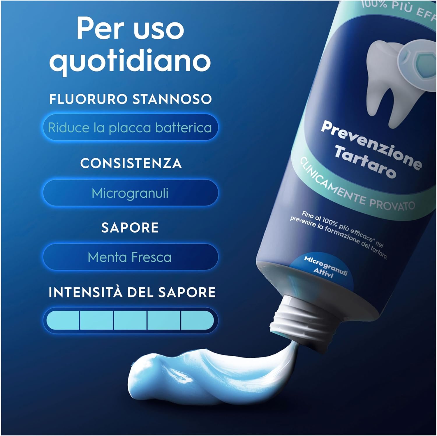 Detalle de Oral-B Dentifricio Advanced Prevenzione Tartaro 3x75ml – protezione anti-tartaro con microgranuli Attivi