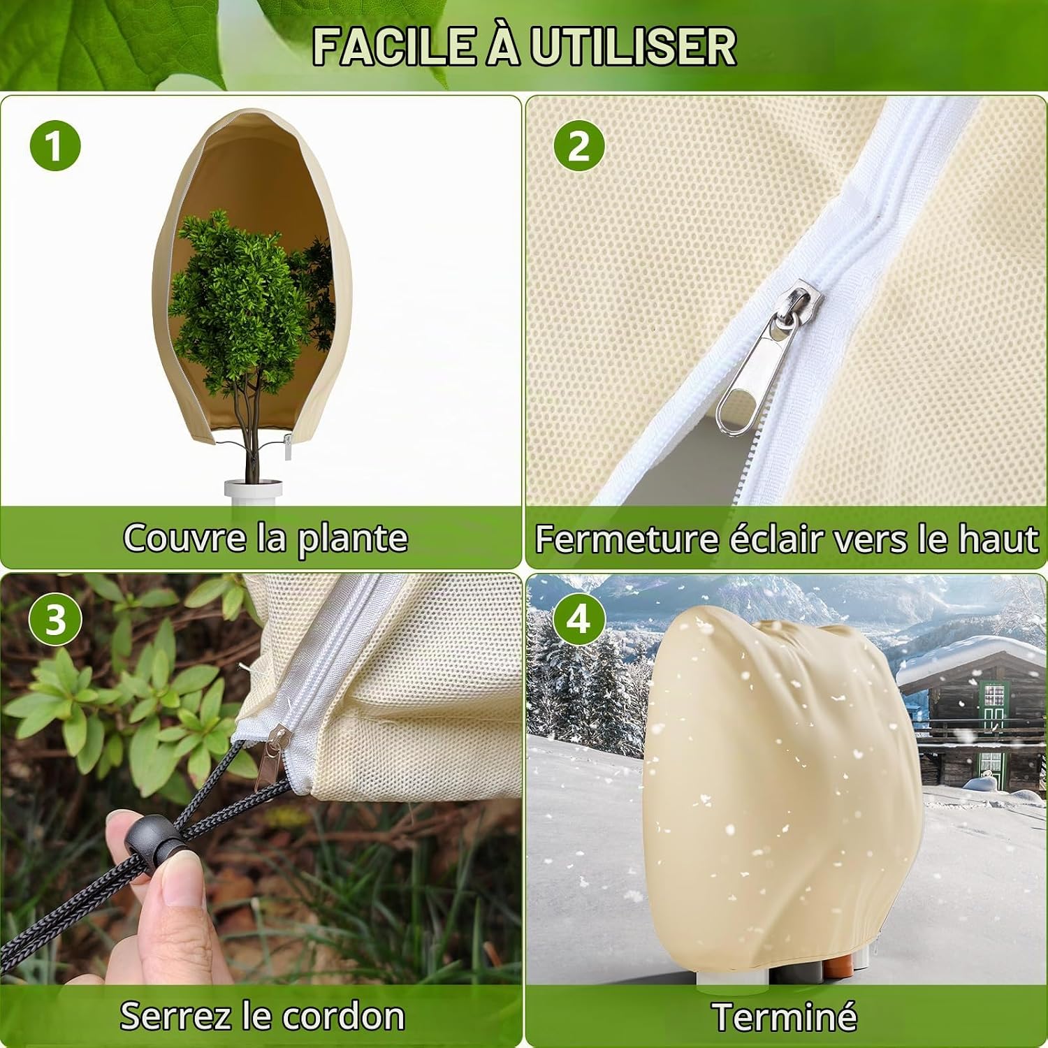 Thumbnail 5 de Scalnuvyyh Plant bag-3pack winterhoezen voor potplanten, 70 g/m², 180 x 120 cm