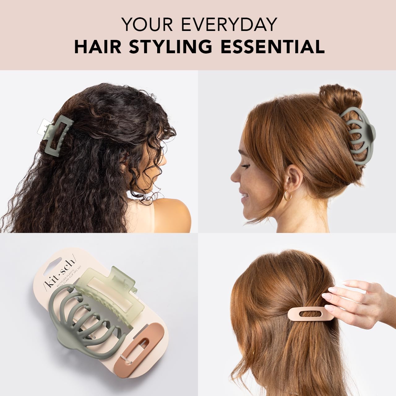 Detalle de Kitsch Hair Clips 3-piece set