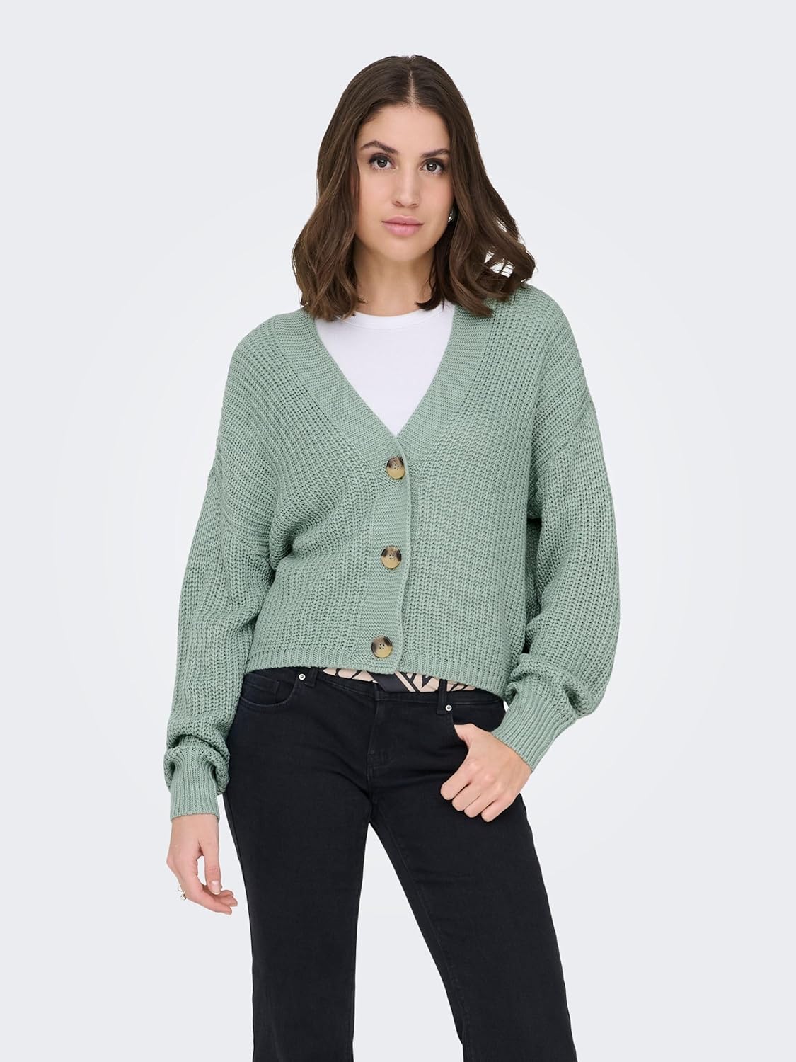 Detalle de ONLY Female Strickjacke ONLCAROL Strickjacke – klassisch, leicht und vielseitig