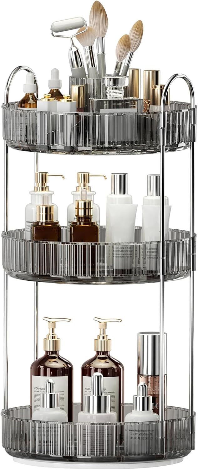 Thumbnail 6 de 360° Rotating Makeup Organizer 3-Tier 💄