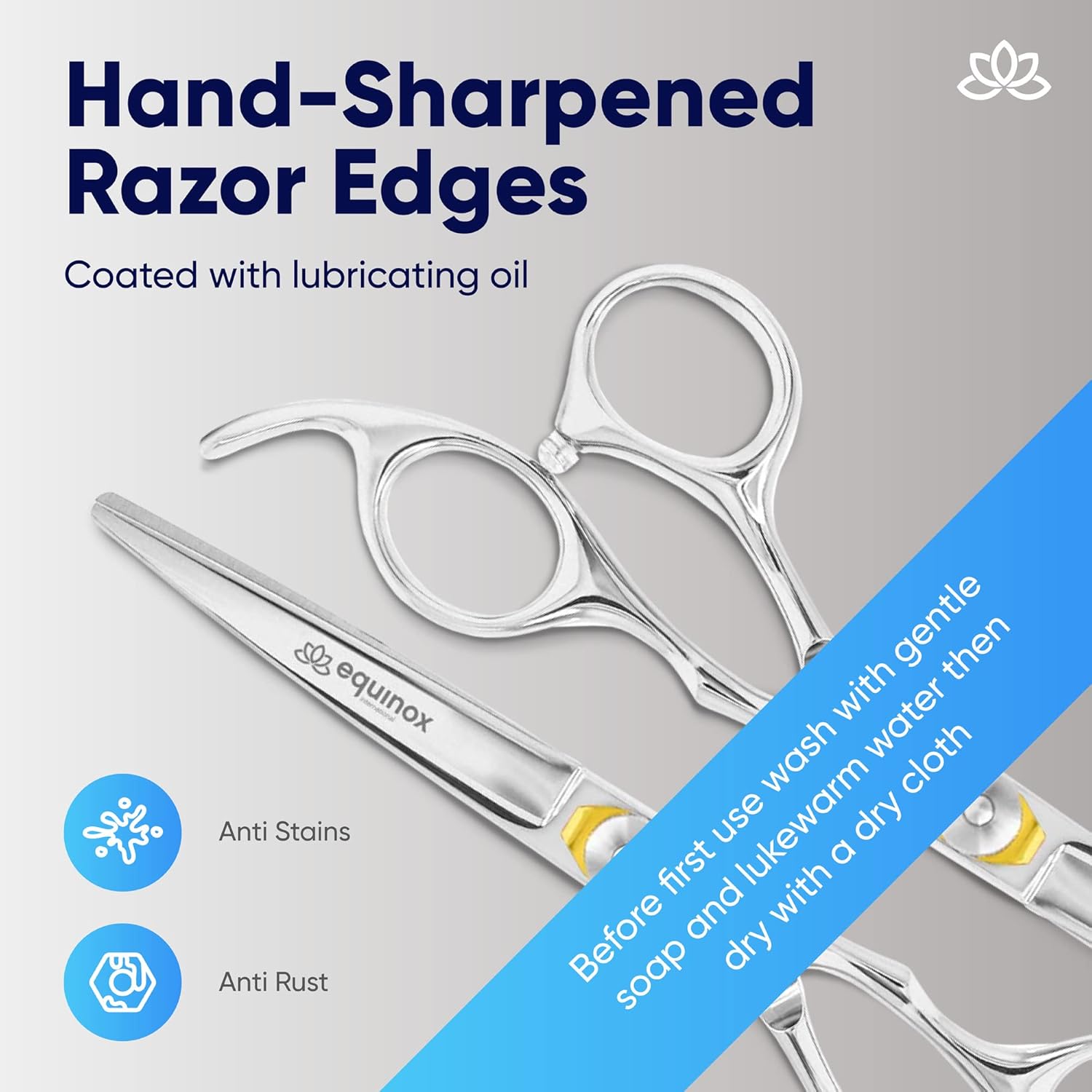 Detalle 2 de Equinox Razor Edge 6.5" Hair Cutting Scissors