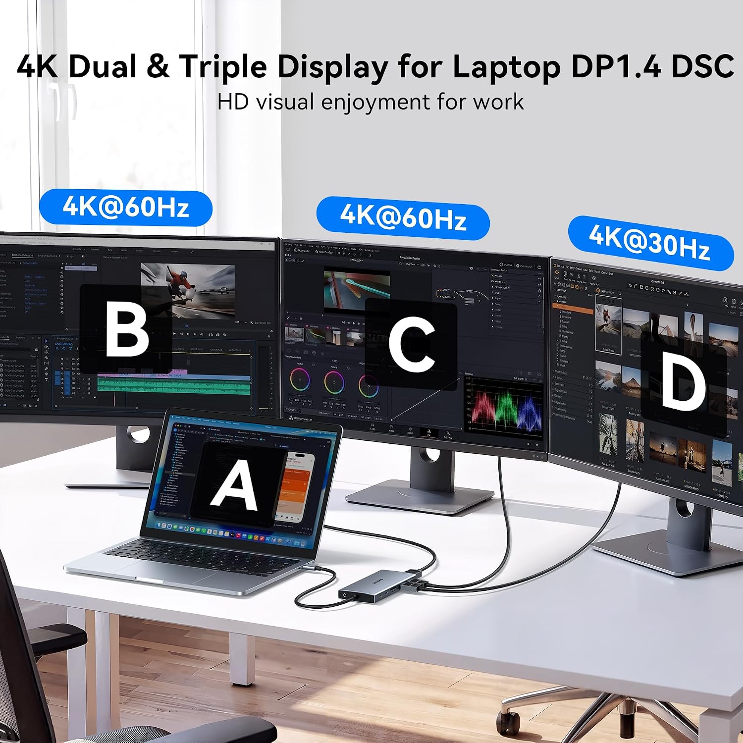 Detalle de USB-C Docking Station 15-in-1