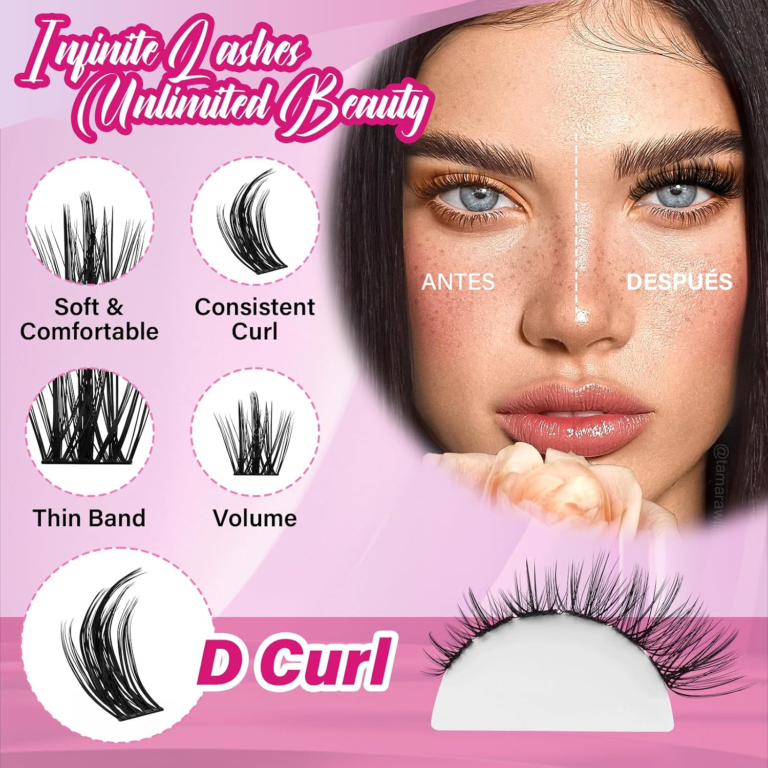 Detalle de DIY Wimpernverlängerung Kit 144 Stück 🎀