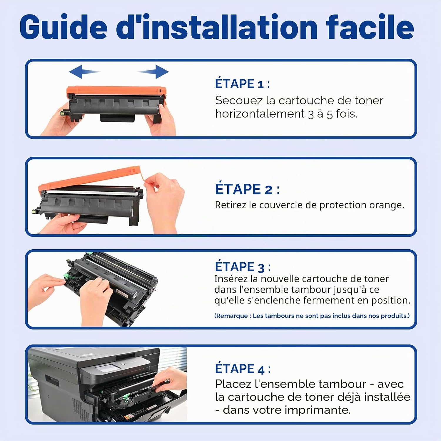 Thumbnail 5 de Lemero TN2510XL Toner compatible Brother (lot de 2) pour MFC-L2827DW, HL-L2400 et séries 2510
