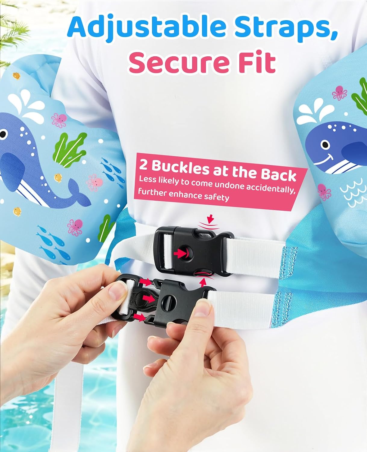 Thumbnail 3 de HeySplash Swim Vest for Kids: Safe, Adjustable Water Wings for 22–55 lbs