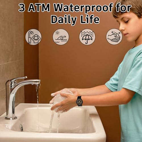 Detalle 2 de SOCICO Kids Analog Watch – 30M Waterproof, Easy Read Timepiece for Ages 8–16