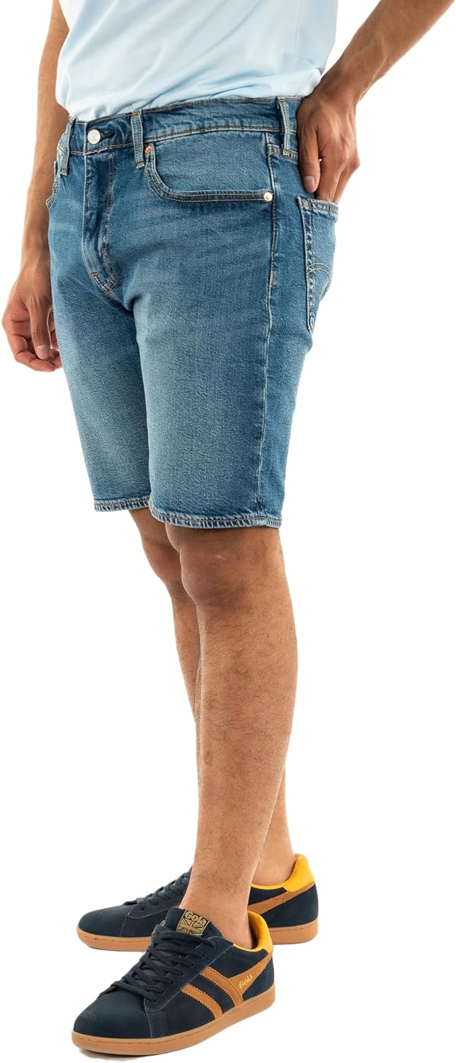 Detalle de Levi's 405 Standard Short en denim pour homme — coupe droite, style intemporel