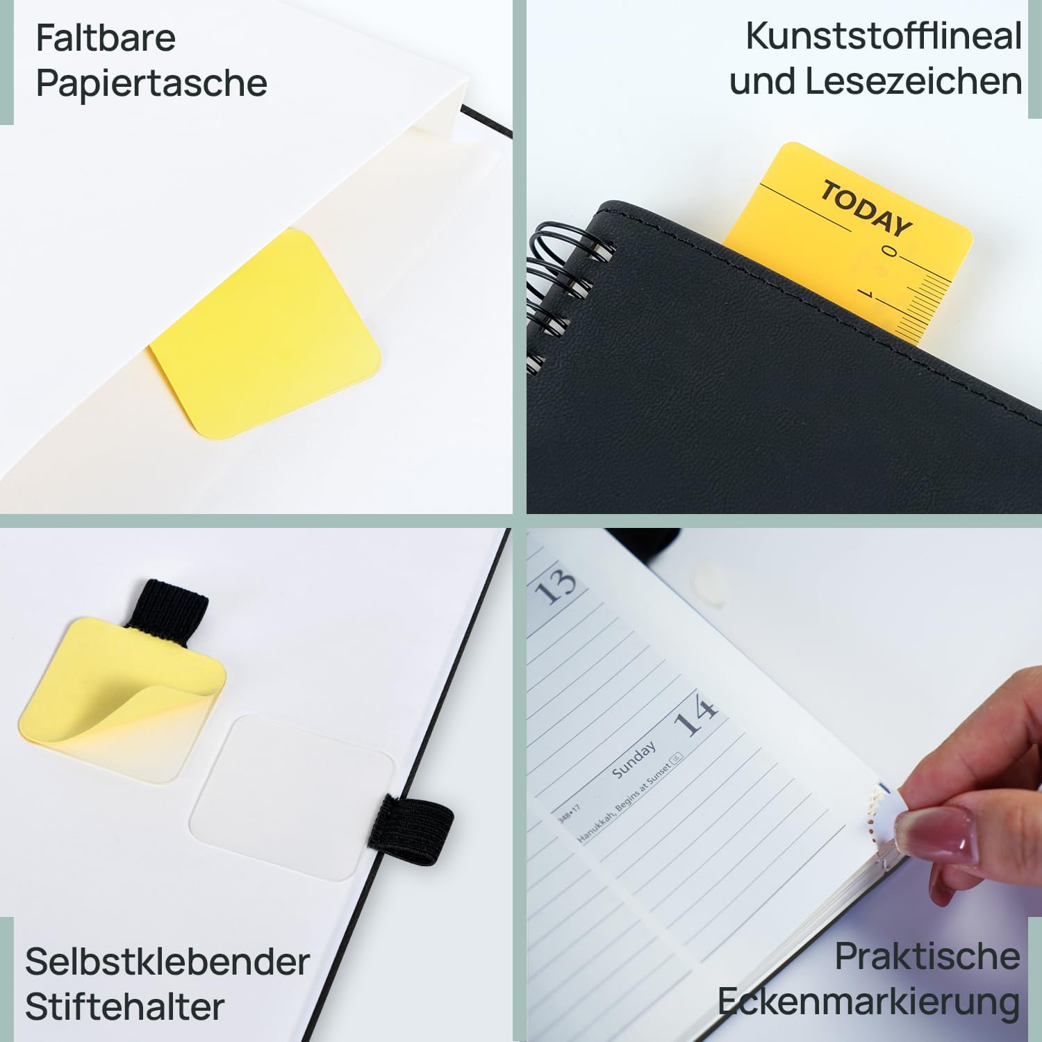 Thumbnail 5 de POPRUN Taschenkalender 2026/2027 – Wochenplaner im A6-Format, Rosa