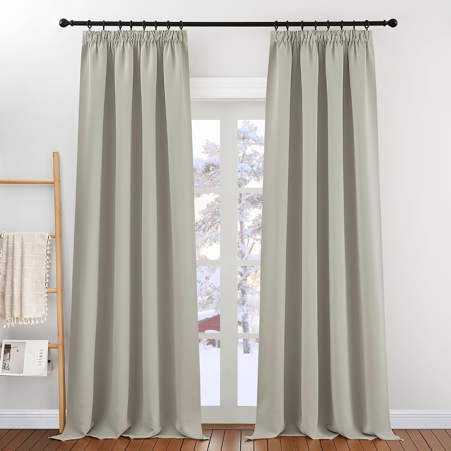 Detalle 2 de PONY DANCE Pencil Pleat Curtains 52×90 cm 🪟