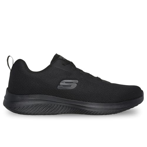 Detalle de Skechers Hombre Ultra Flex 3.0 Sr Daxtin Calzado de Trabajo – Black Mesh, 45 EU