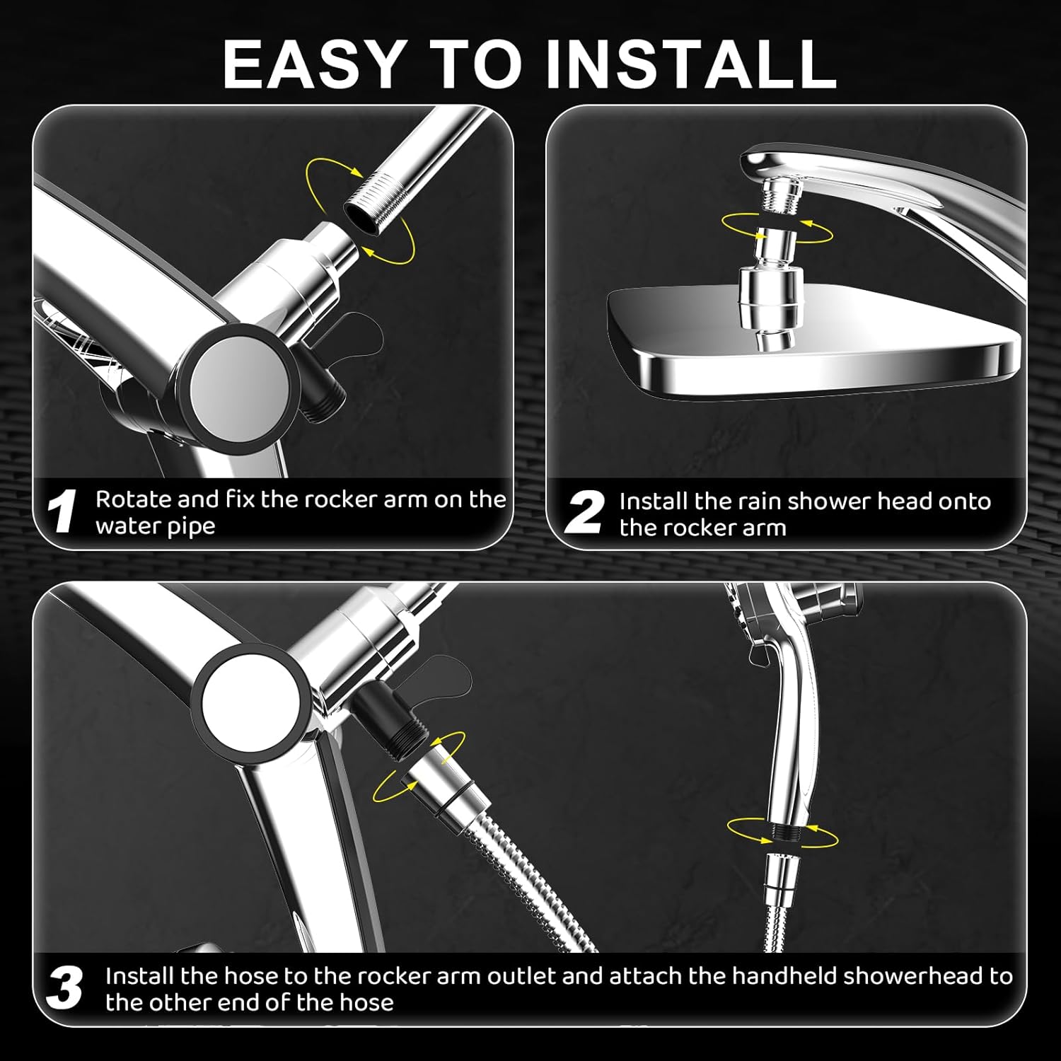 Detalle 2 de Rain Shower Head Combo 12-Inch