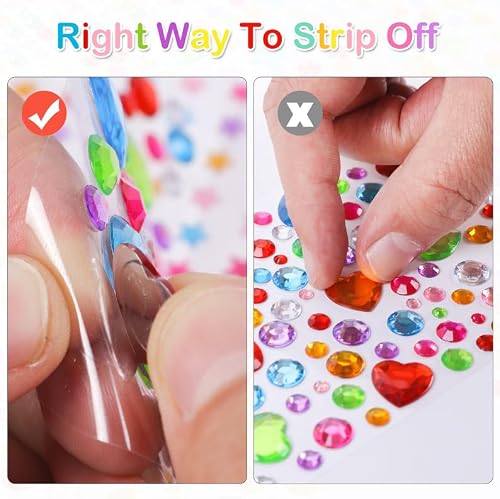 Thumbnail 6 de MYDBUYSOME 2774pcs Gem Stickers Jewels for Crafts