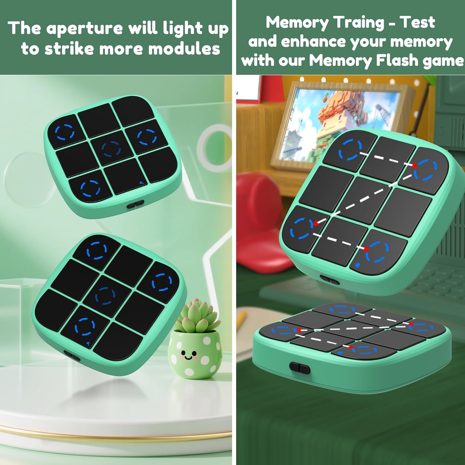 Detalle de KOQQQ Handheld Tic-Tac-Toe Game, Rechargeable