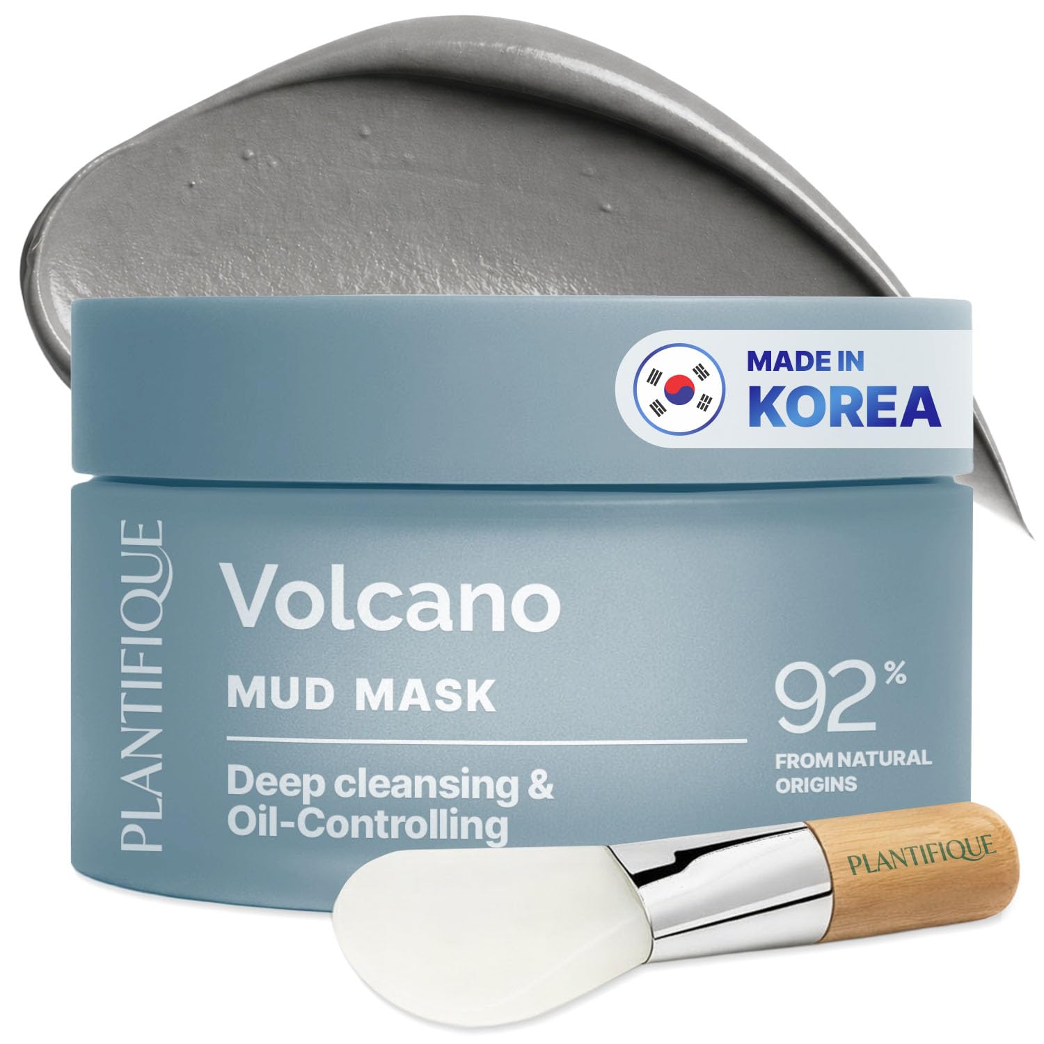 Detalle de Plantifique Koreanische Gesichtsmaske Vulkan-& Tot Meer Schlamm – 110 g