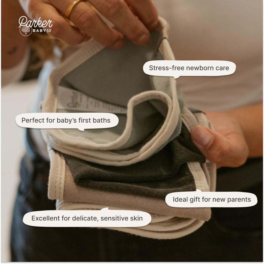 Detalle de Parker Baby Co. Baby Washcloths, 4-Pack