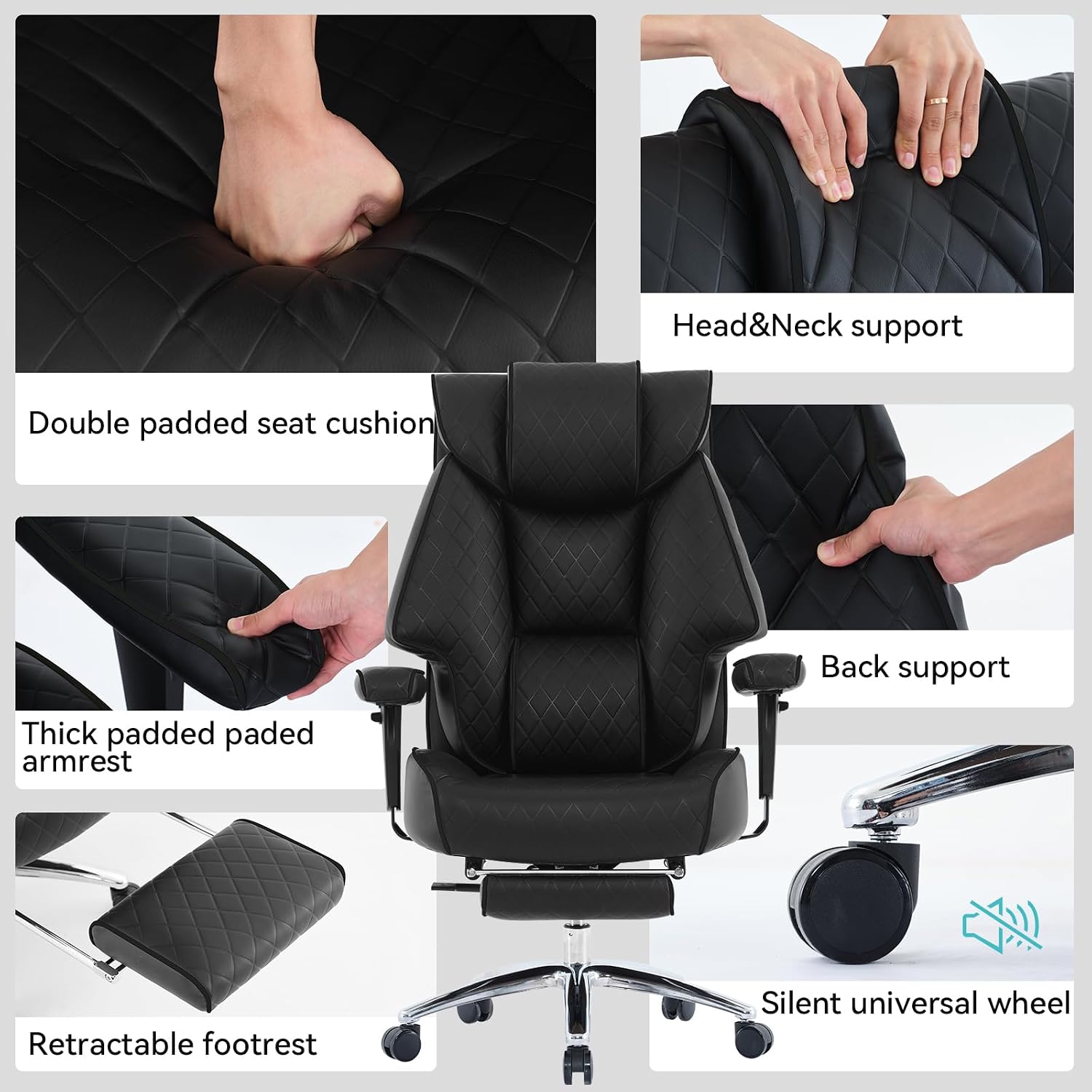 Thumbnail 6 de EXCEBET Big and Tall Office Chair 400lbs 💺