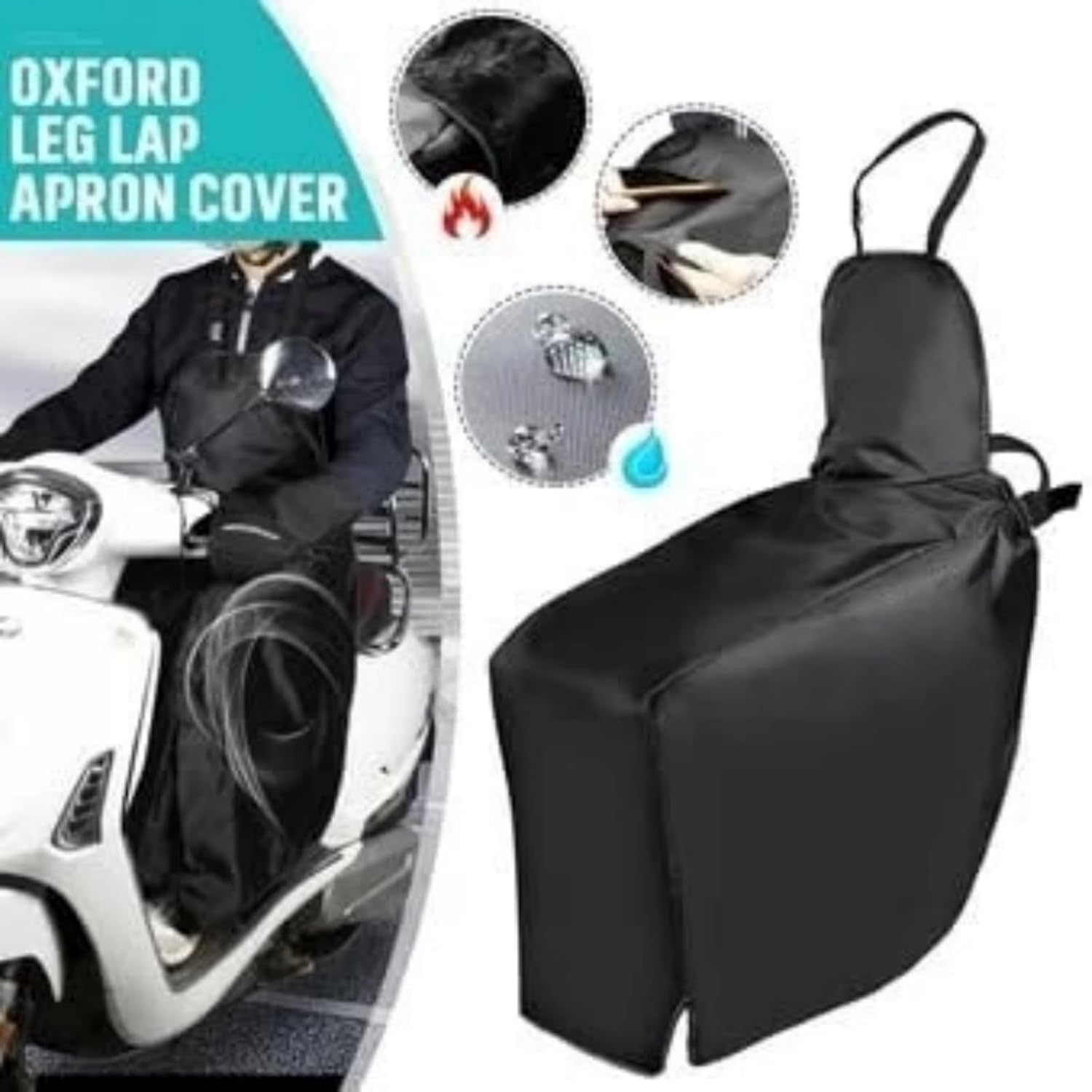 Detalle de FINEVERNEK Manta Moto Piernas impermeable