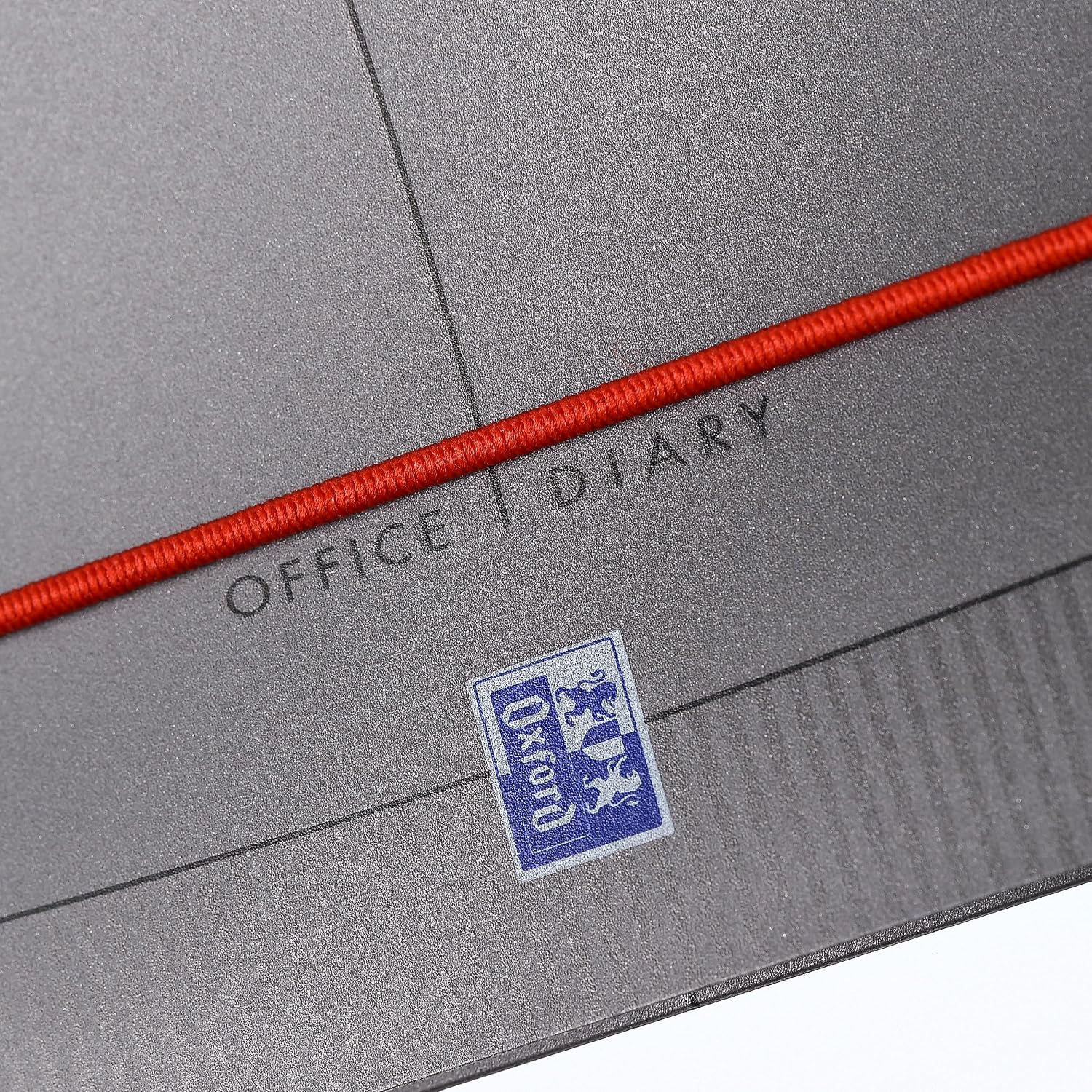 Detalle de Agenda Oxford Teacher scolaire Semainier spiralé 21x29,7cm Gris (Année 26-27)