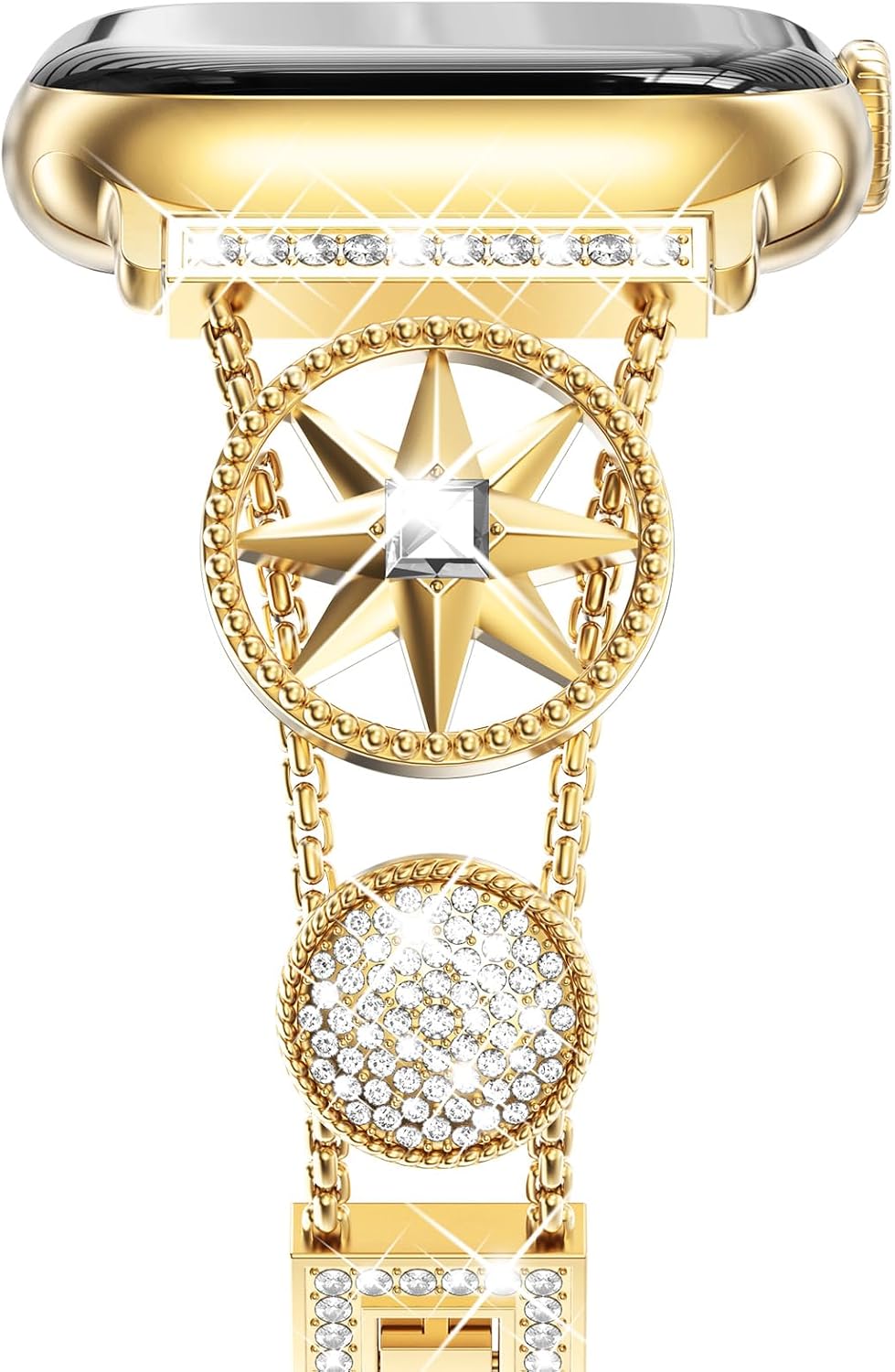 Detalle de NewWays Bling Slim Strap Apple Watch Gold