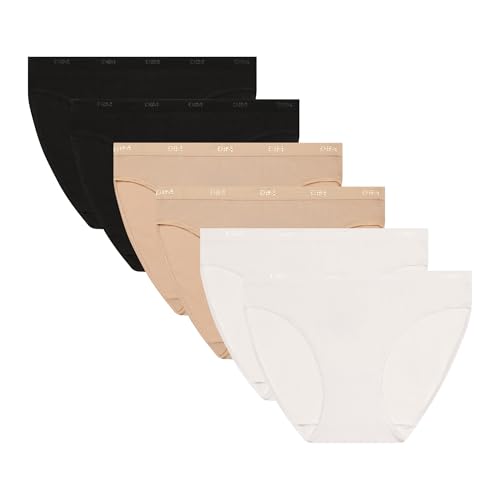 Detalle de Dim Culottes Femme Lot de 6 | Pockets Écodim Coton – Douceur & Confort