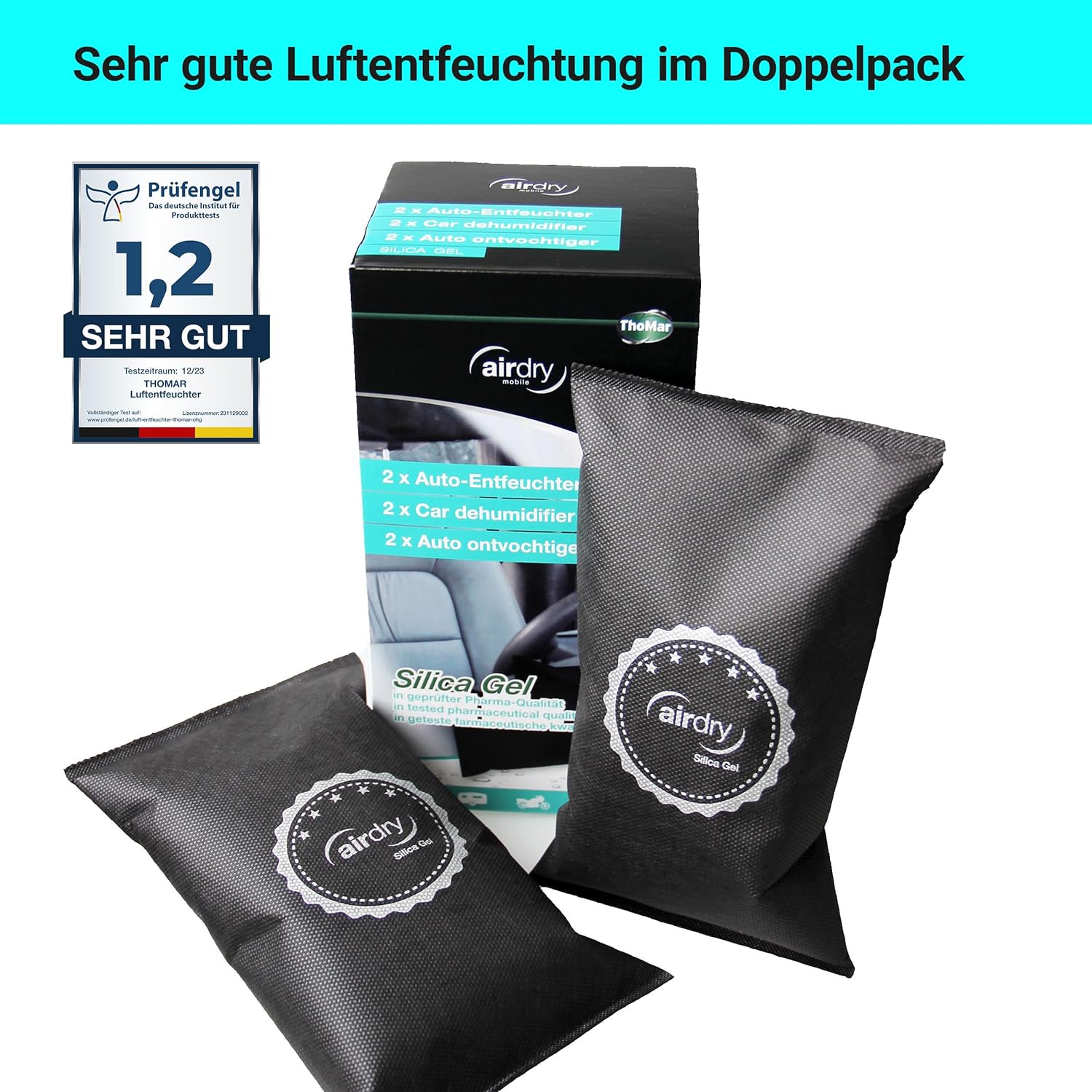 Detalle de Thomar airdry Silica Gel Auto-Entfeuchter 1,5 kg