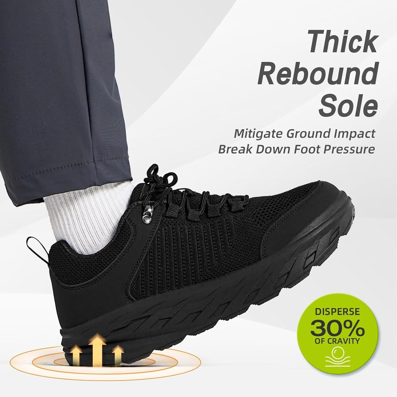 Thumbnail 6 de OrthoComfoot Men’s Orthopedic Diabetic Wide Shoes with Arch Support and Wide Toe Box