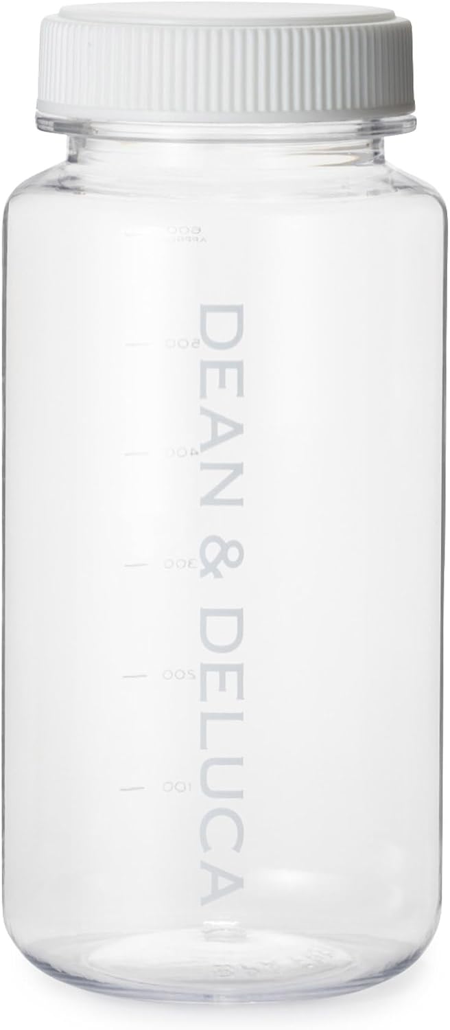 Detalle de DEAN & DELUCA 4570119244627 ウォーターボトル 600ml 目盛り付き・広口・トライタン製