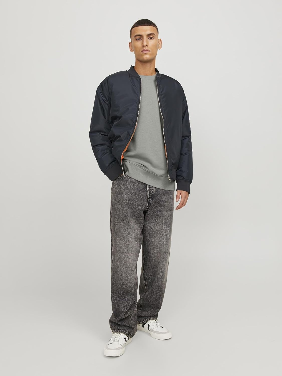 Thumbnail 3 de Jack & Jones Sweatshirt Plain da uomo in felpa: girocollo e maniche sovrapposte