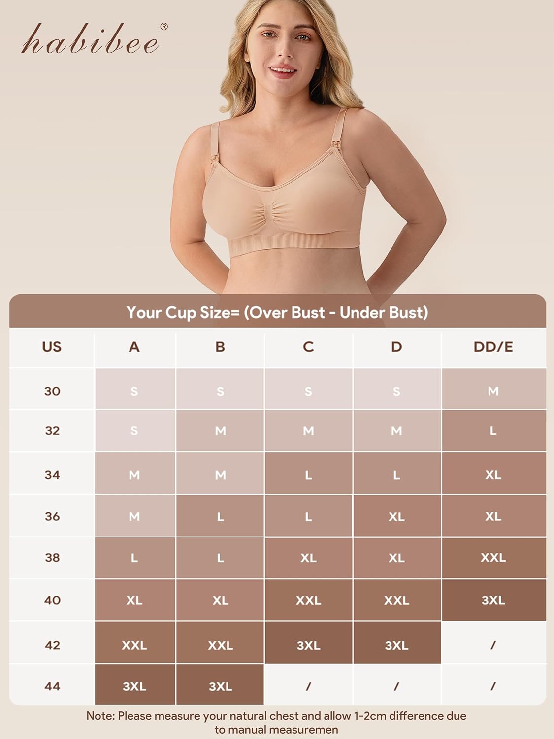 Thumbnail 6 de habibee Women's Seamless Nursing Bras, 5-Pack, Wireless with Removable Pads