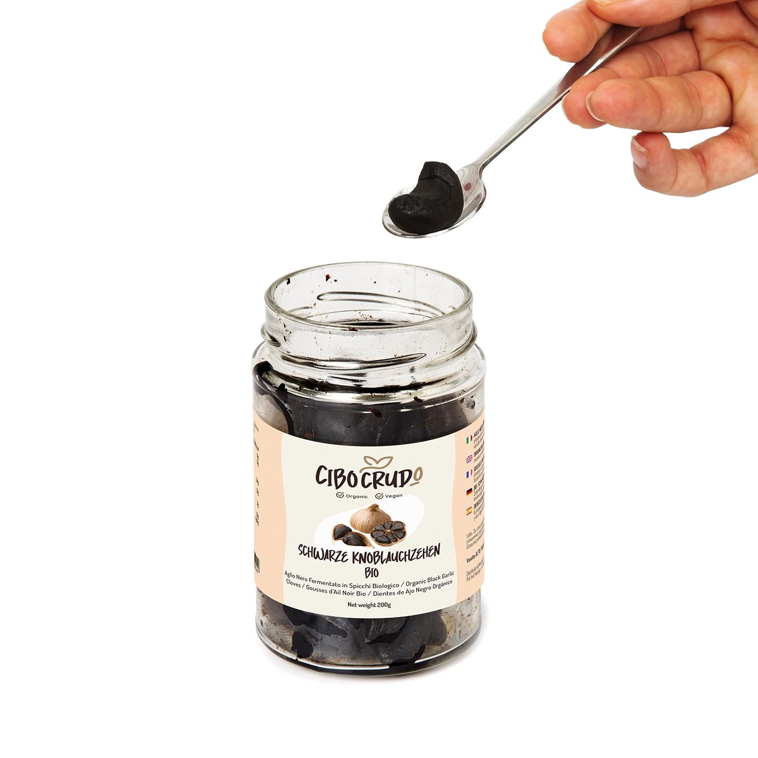 Thumbnail 5 de Schwarzer Knoblauch Bio Fermentierter – 200 g von CiboCrudo | Premium Qualität, vegan & natürlich