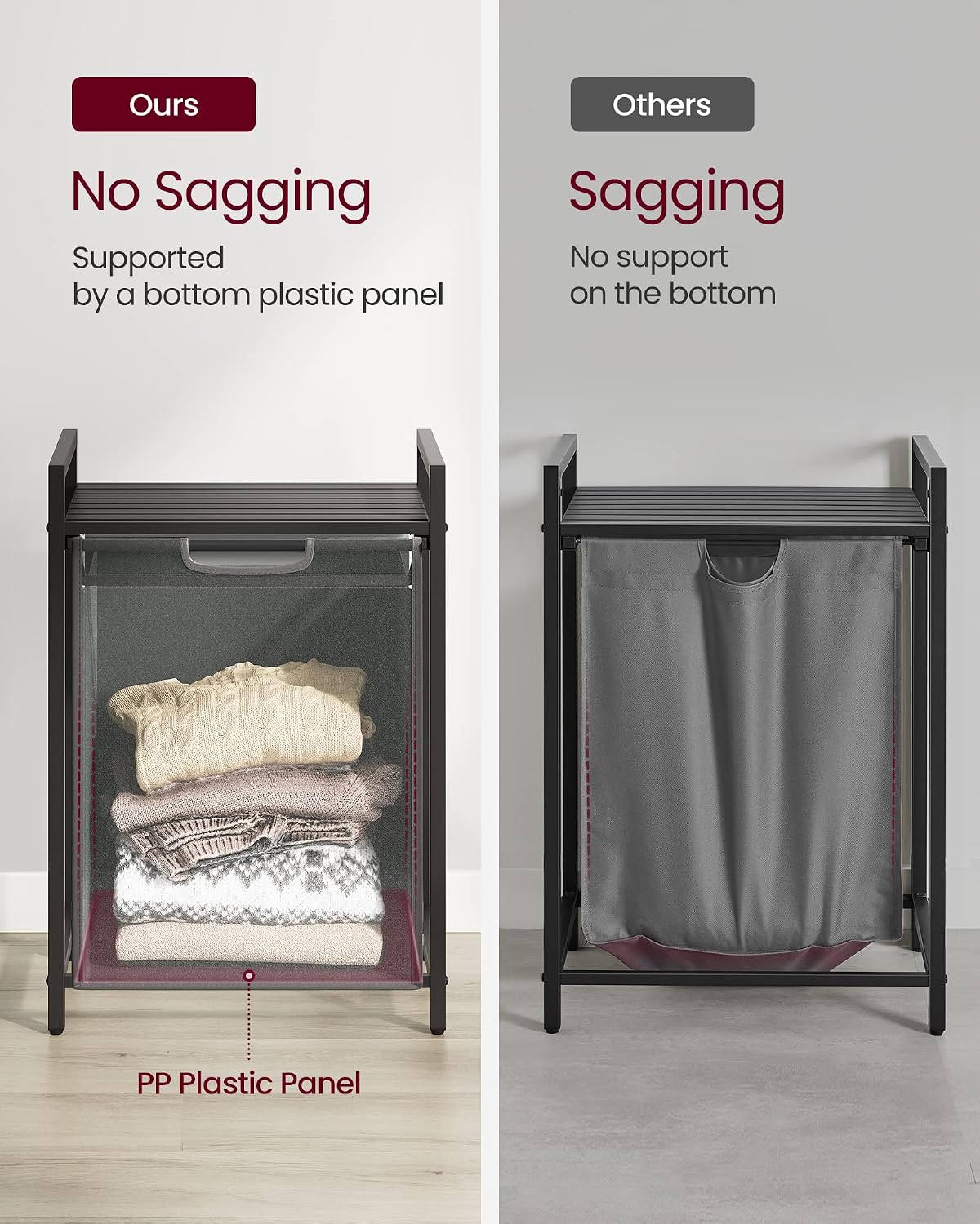 Thumbnail 6 de VASAGLE Laundry Hamper, 17.2 Gallons