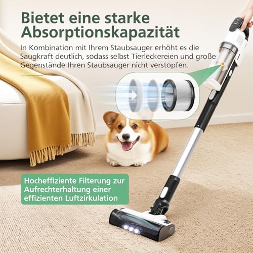 Detalle 2 de Ersatzfilter-Set für Levoit LVAC 200 Akku Staubsauger von isinlive