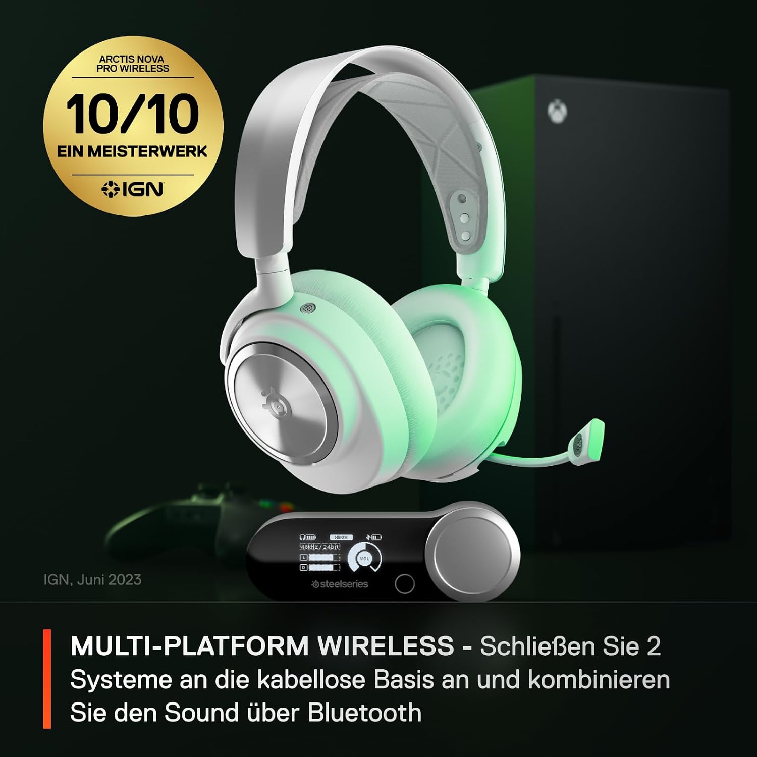 Thumbnail 1 de SteelSeries Arctis Nova Pro Wireless Xbox Headset – kabellose Gaming-Qualität mit 2-Akku-System