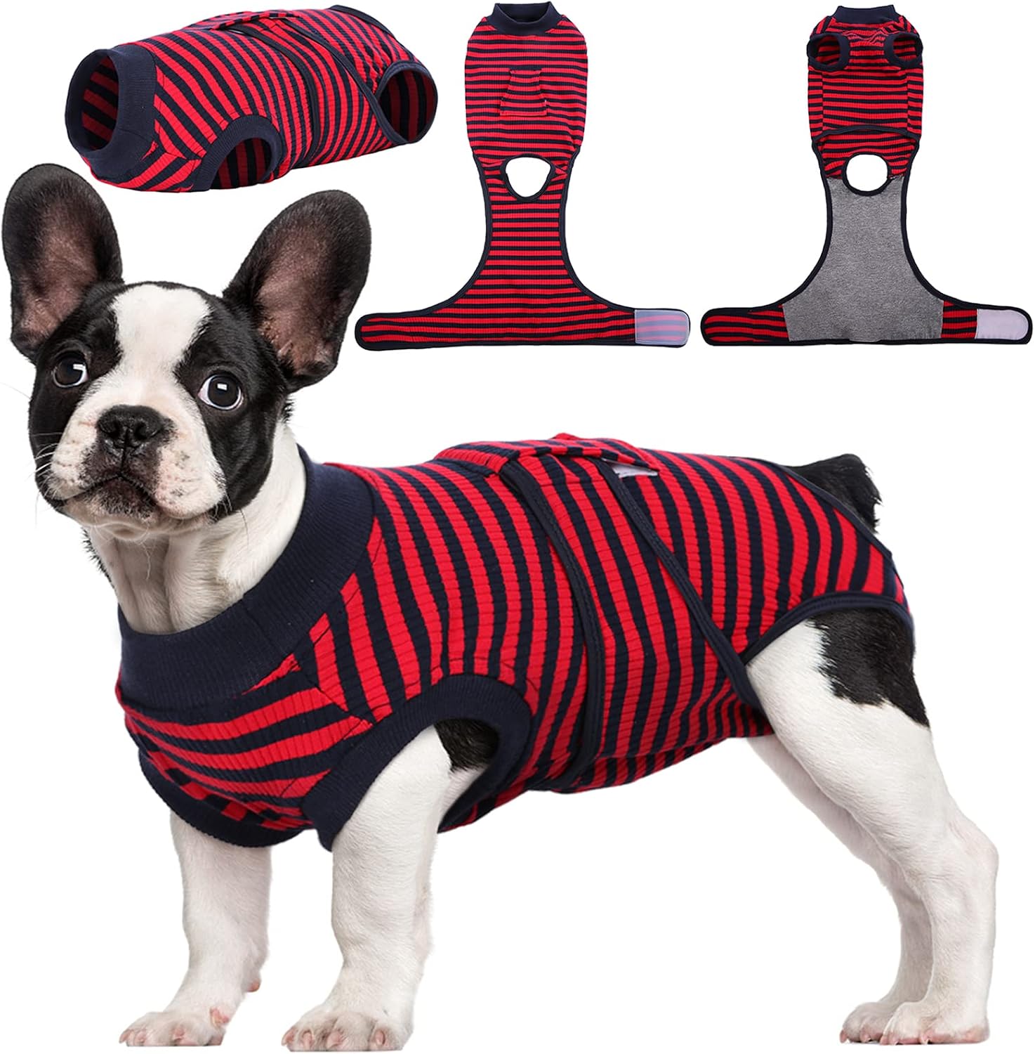 Thumbnail 6 de Kuoser Dog Surgery Recovery Suit (Black XL) – post-op recovery onesie alternative to a cone