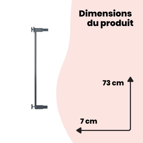 Thumbnail 5 de Safety 1st Easy Close Metal Rallonge de Barrière 7 cm, Noir