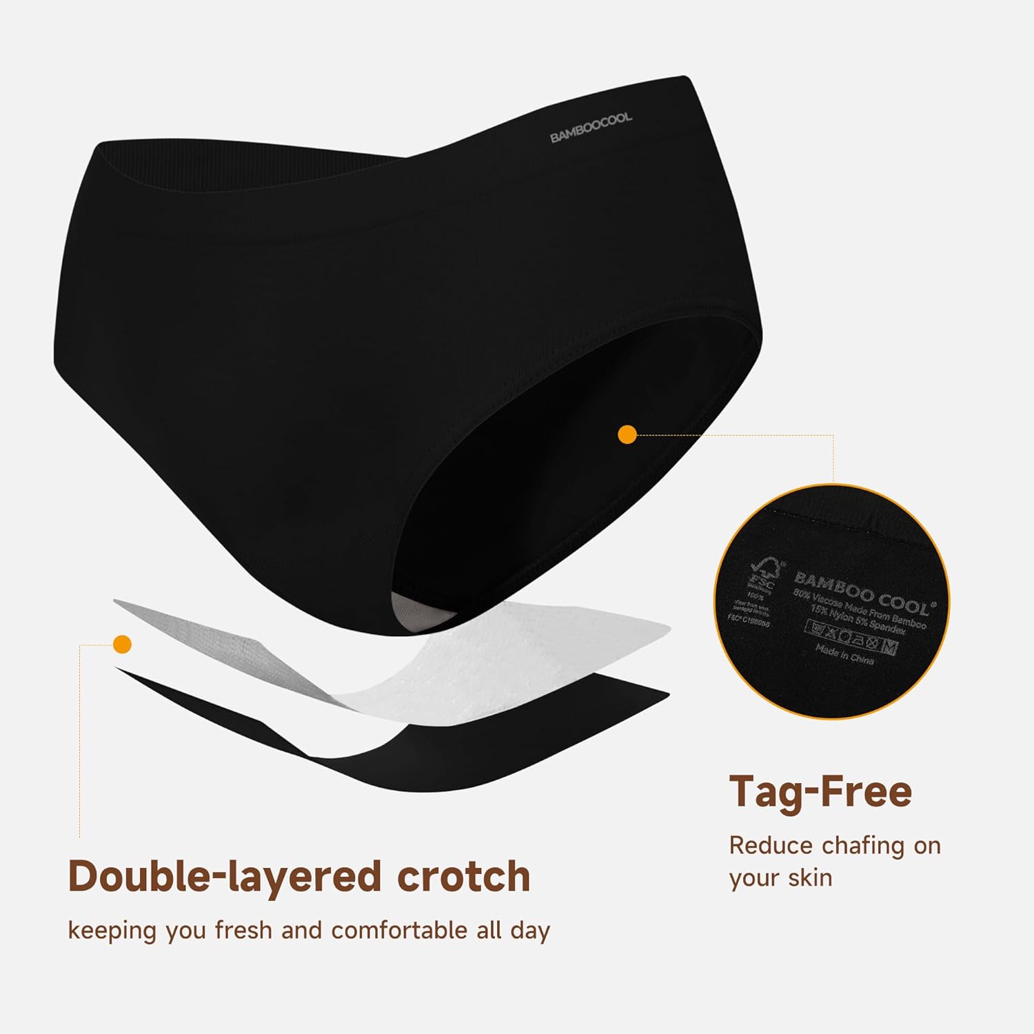 Thumbnail 4 de Bamboo Bikini Panties 6-Pack 🩲