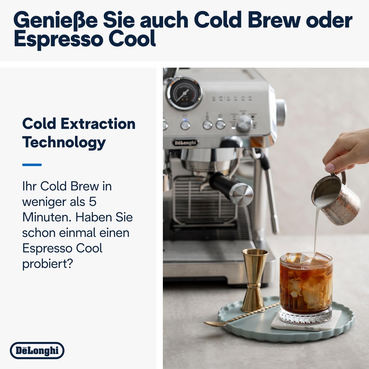 Thumbnail 6 de De'Longhi La Specialista Opera EC9555.M Siebträgermaschine mit Cold Brew & Espresso Cool sowie Barista-Kit