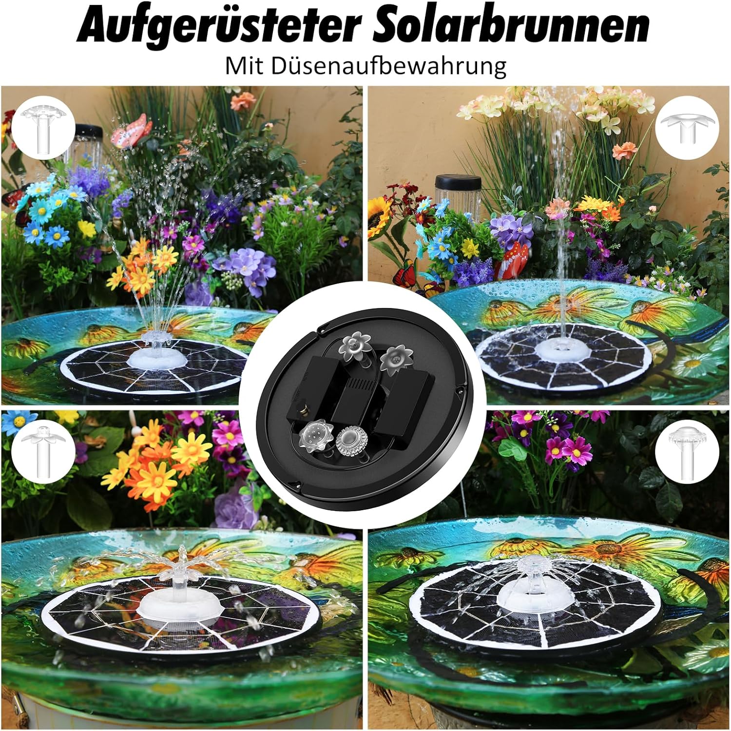 Thumbnail 3 de AISITIN 6.5W LED Solar Springbrunnen für Außen mit Fernbedienung