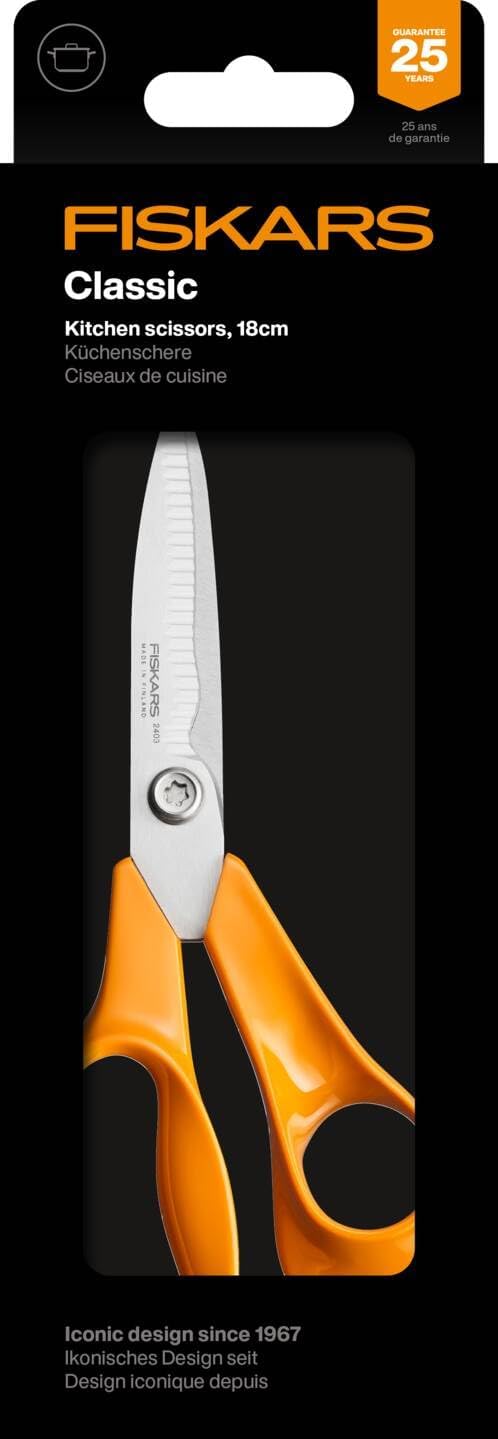 Thumbnail 6 de Fiskars Classic Forbici da Cucina con Lame Seghettate, Destrimani, 18,7 cm (1075051)