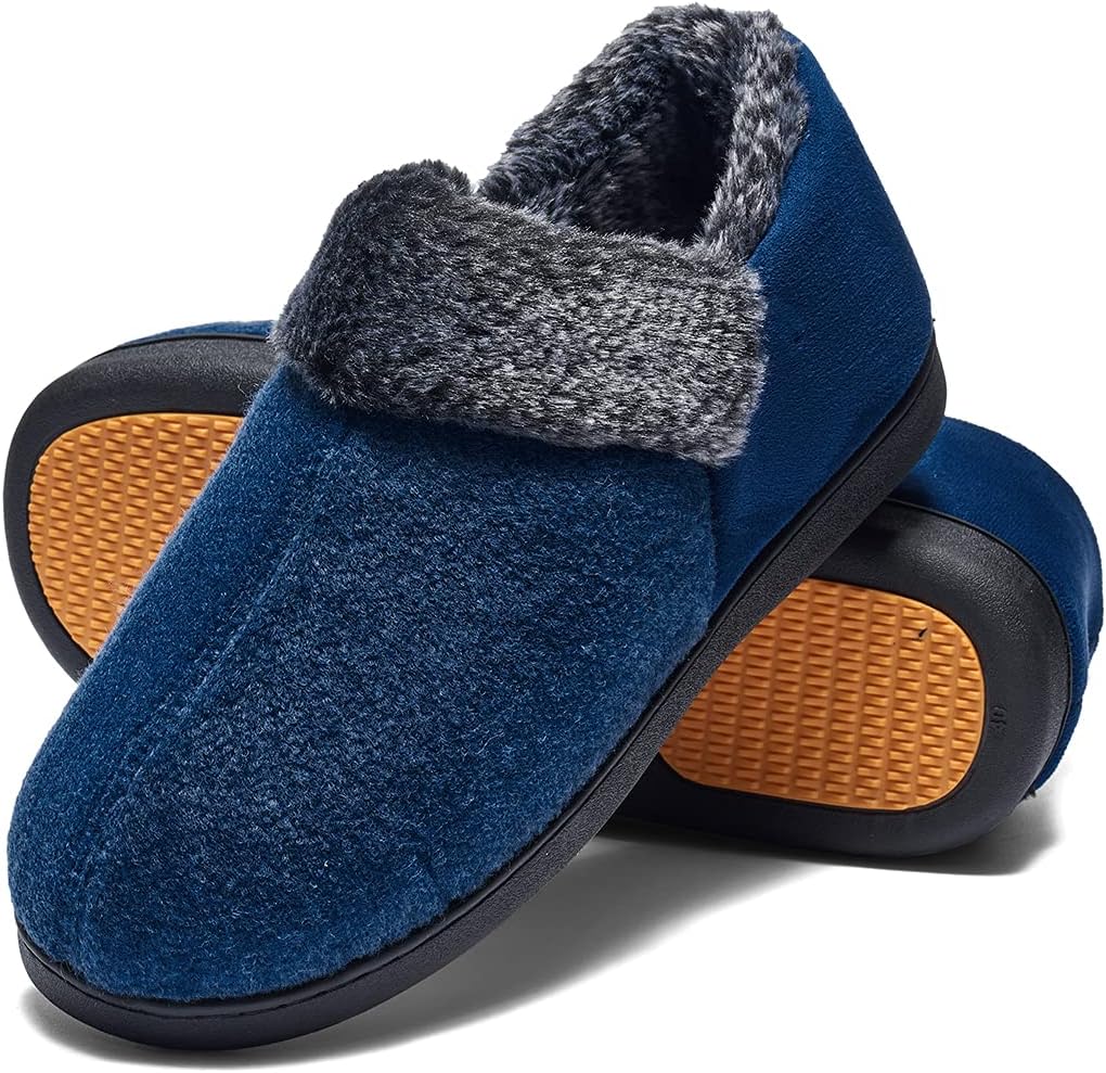 Thumbnail 6 de Mishansha Herren Winter Hausschuhe mit Memory-Foam und rutschfester Gummisohle