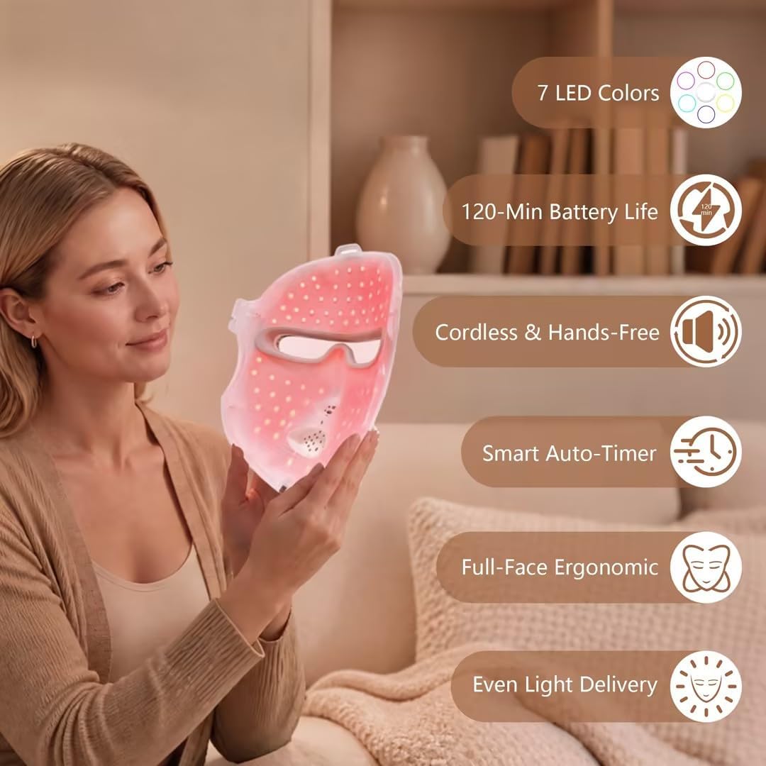 Detalle de Aimilove red light therapy mask 850nm