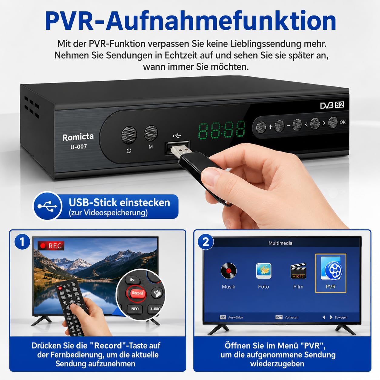 Thumbnail 4 de Romicta HD Receiver 84 Kanäle