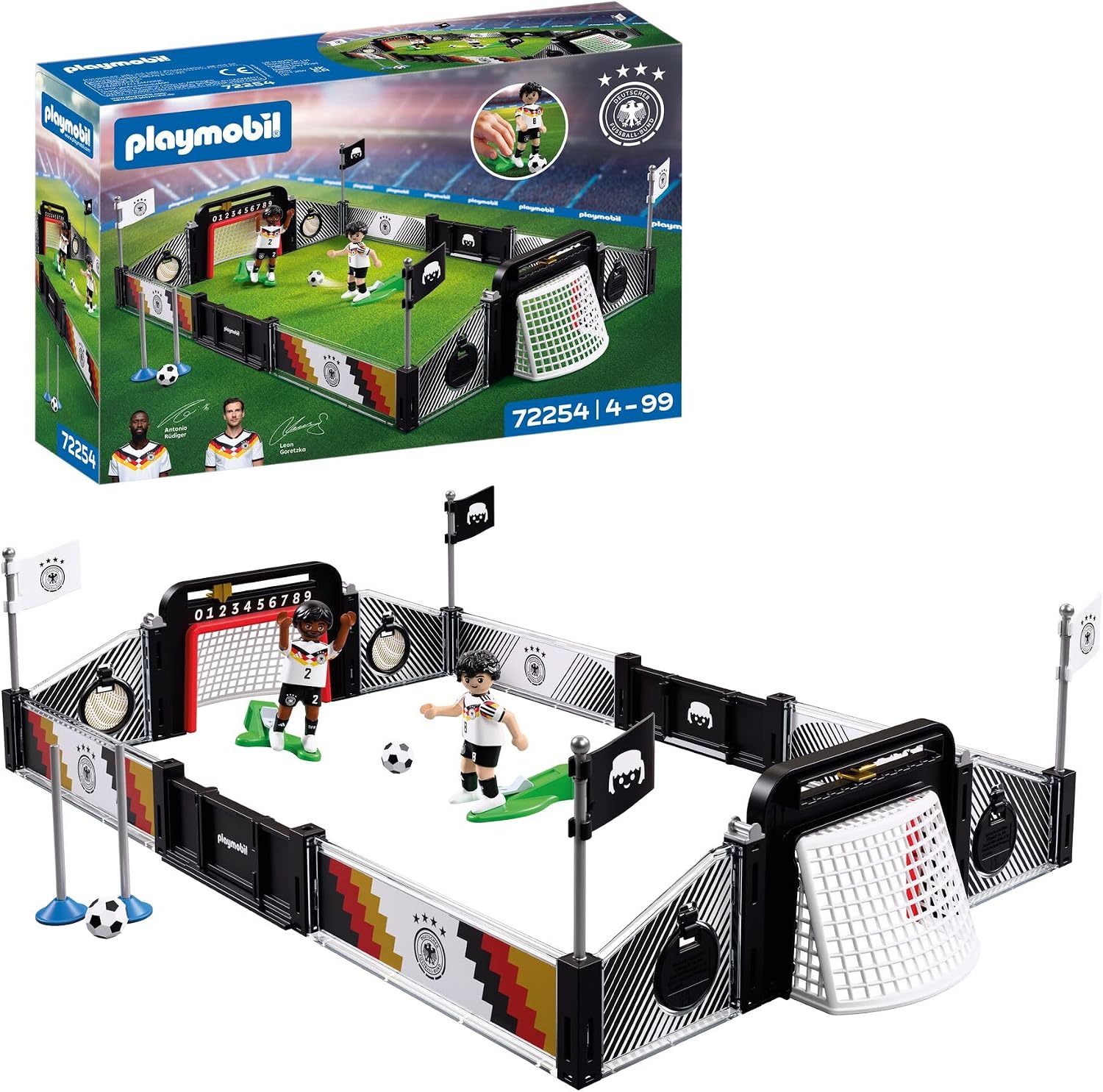 Thumbnail 6 de PLAYMOBIL DFB WM Sammel Set 2 – Fußball-WM mit Kai Havertz, Jamal Musiala, David Raum, Maximilian Mittelstädt, Nico Schlotterbeck & Torwart (210450)