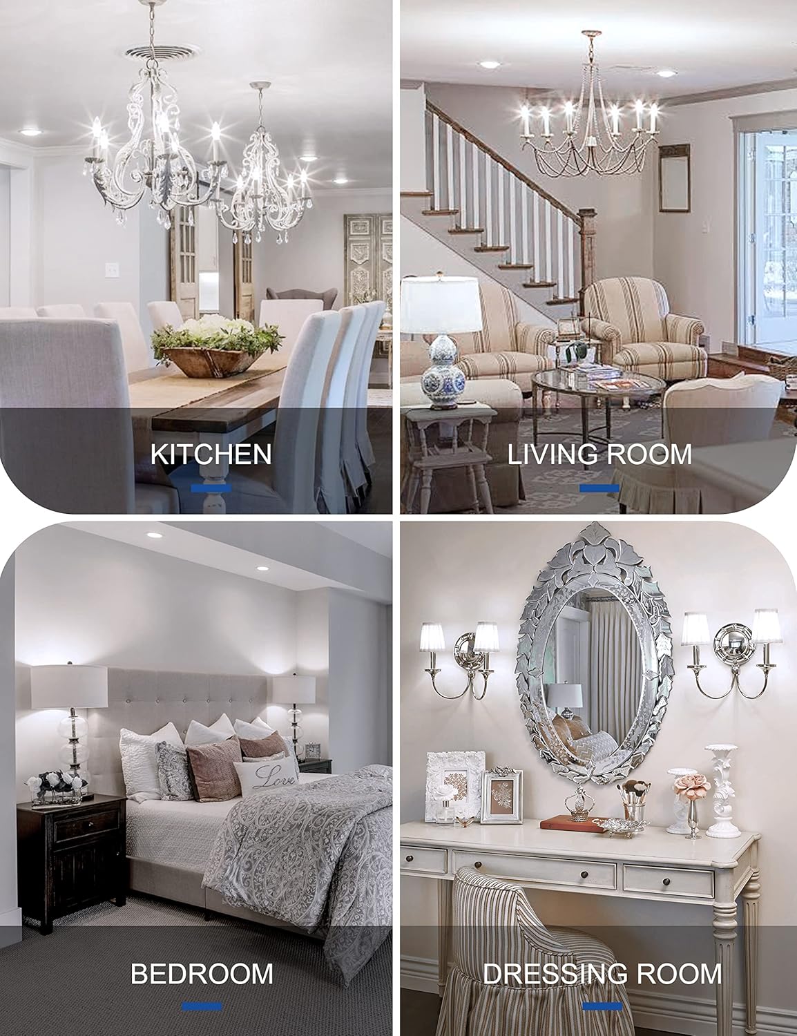 Thumbnail 6 de Fulighture E14 LED Kerzenform 4 W (nicht dimmbar) – 6er-Set, 300 Lumen, 6.000 K kaltweiß